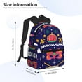 thumbnail image 3 of Goofa Happy Mardi Gras Print Casual Backpack for Women Men,Waterproof High School Bookbag,Lightweight Travel Daypack,Classic College Backpack,Laptob Backpack, 3 of 6