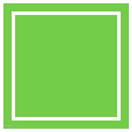 Kiwi Green Solid Color Square Gift Label Stickers 40 Pack