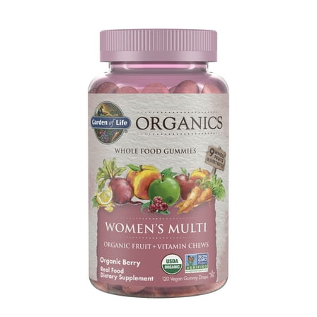 Garden of Life Organics Women's Gummy Multi, Berry, 120 Organic Fruit Chews