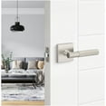 thumbnail image 6 of Sure-Loc Ap101-Sq Grip-Kn Aspra Square Passage Door Lever Set - Flat Black / Satin Nickel, 6 of 7