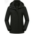 thumbnail image 1 of Dvkptbk Veste à Capuche Femmes Imperméable Unie Manteau de Pluie Extérieur à Capuche Coupe-Vent Haut en Liquidation, 1 of 2
