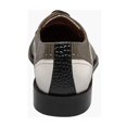 thumbnail image 2 of Stacy Adams Gallinari Wingtip Lace Up Leather Shoes Black Gray 25660-910, 2 of 8