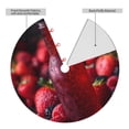 thumbnail image 2 of Lsque Berry Infused Refreshment Print Christmas Tree Skirt, Tree Skirt with Ties or Velcro, Perfect for Holiday Decorations, Halloween, and New Year-36", 2 of 7