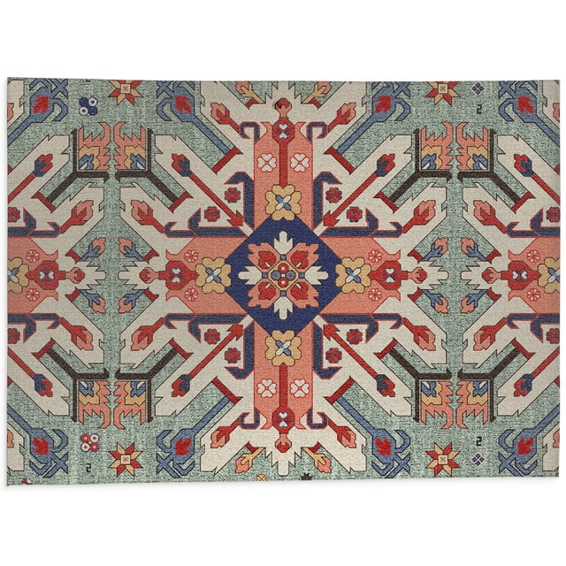 Catalina Light Green Kitchen Mat by Kavka Designs