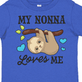 thumbnail image 4 of Inktastic My Nonna Loves Me with Sloth and Hearts Boys or Girls Toddler T-Shirt, 4 of 5