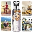thumbnail image 7 of Yayeee 33oz Insulated Water Bottle Double Wall Stainless Steel with Flip Straw Lid, Yellow Halloween Dog, 7 of 7