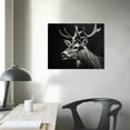 thumbnail image 3 of COMIO Wall Art for Living Room Bedroom Deer Pictures Poster Print Animal Canvas Painting Decor With Framed, 3 of 4