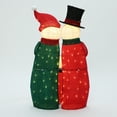 thumbnail image 4 of LuxenHome Snowman Family with Joy Greeting Holiday Decoration with Lights for Indoor and Outdoor, 4 of 10