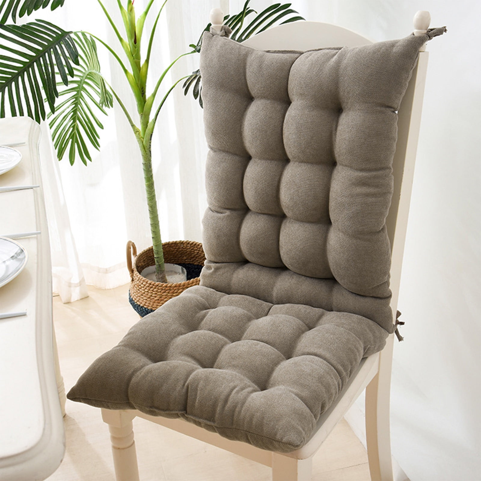 JingChun Indoor Outdoor Rocking Chair Cushions, Patio Chair Cushion Pad Sets, Patio High Back Chair Seat Cushions for Garden Patio Furniture