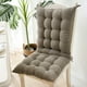 thumbnail image 4 of Cojín de sillón alto 40x95cm - Cojín impermeable para mecedores y sillas de patio con correas, diseño plegable, tela de poliéster - gris/beige/caqui, 4 of 6