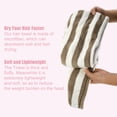 thumbnail image 3 of Unique Bargains 3 Pcs Lightweight Strong Absorbent Hair Drying Towel Pink White Brown, 3 of 7