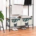 thumbnail image 3 of Yayeee Foldable Storage Basket for Shelves with Handles Waterproof Cloth Bins, Black Cat Plants, 3 of 7