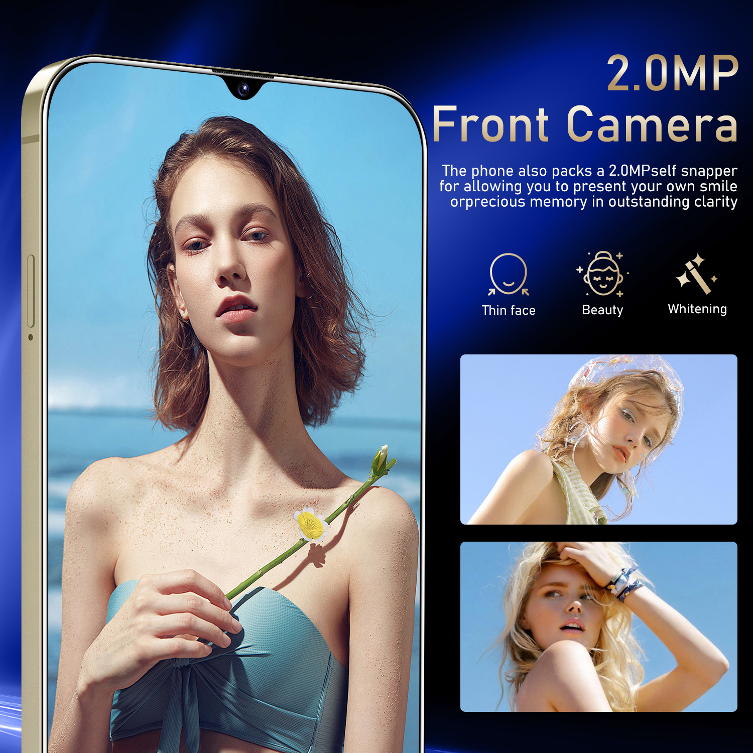 Global Version T-Mobile Unlocked Android Phones, Chycet  6.3" Unlocked Cell Phones | 2GB RAM + 16GB ROM | 4G Dual Sim Smartphone | 2MP + 8MP Camera | Facing Unlocking Mobile Phones, S24 Ultra