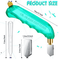 thumbnail image 2 of 6 Pcs Grip Oil Feed Glass Cutter Stained Glass Supplies Cutters Tools and 2-6mm Cutting Heads (Green, White), 2 of 7