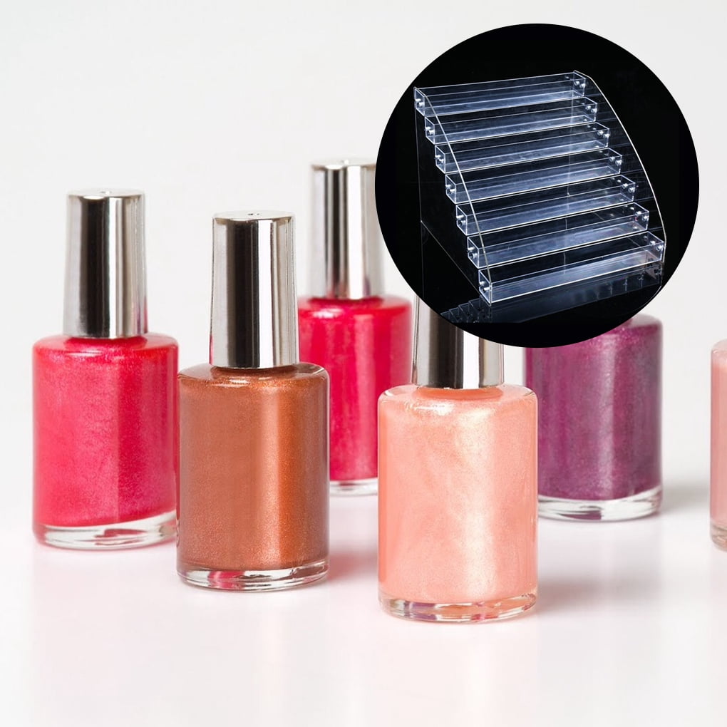 Présentoir à Vernis à Ongles En Acrylique Transparent T1, Boîte D'évaluation De Bureau, échelle, Rouge à Lèvres, Support Cosmétique, 3 Couches, 5/7 Couches