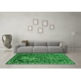 thumbnail image 3 of Ahgly Company Indoor Round Oriental Green Industrial Area Rugs, 5' Round, 3 of 4