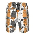 thumbnail image 3 of Goofa Funny Cats Printed Mens Swim Trunks Summer Quick Dry Short Beach Swimwear Bathing Suits-X-Large, 3 of 9