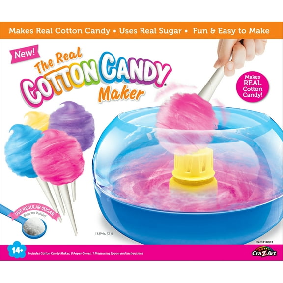 Cra-Z-Art Ultimate DIY Real Cotton Candy Maker Activity Set, Assembled Product Weight 1.15lb