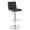 Black, variant on Armen Living Aubrey Modern Faux Leather Upholstered Bar Stool in Cream