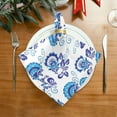 thumbnail image 2 of GZHJMY Paisley Flower Cloth Napkins Set of 1, Reusable Washable Polyester Dinner Napkins for Family, Restaurant, Wedding, Party Decor 20 x 20 Inch, 2 of 7