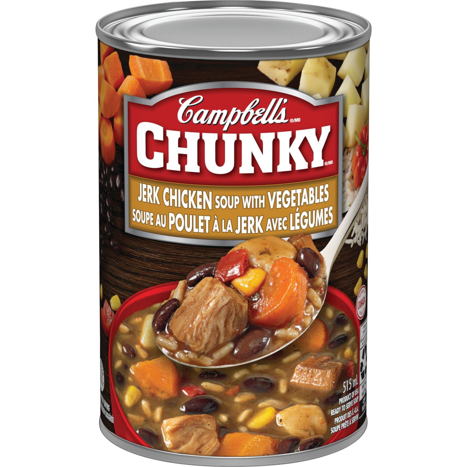 Campbell's® Chunky® Soupe au Poulet à la Jerk avec Légumes, Stable à la Température Ambiante