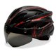 thumbnail image 1 of Casco de bicicleta Ciclismo portátil Ciclismo Saft Cascos para hombres Mujeres (Negro Rojo), 1 of 8
