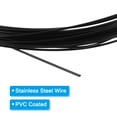 thumbnail image 4 of Unique Bargains 65.6 Feet Picture Hanging Wire, Coated Cable 304 Stainless Steel Rope Black 0.06' Dia., 4 of 6
