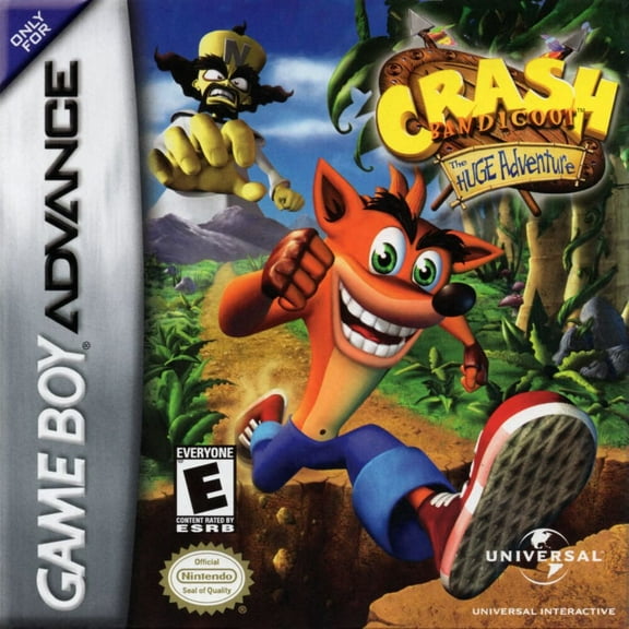 GBA Games: Crash Bandicoot: The Huge Adventure Cartridges Only, US Version