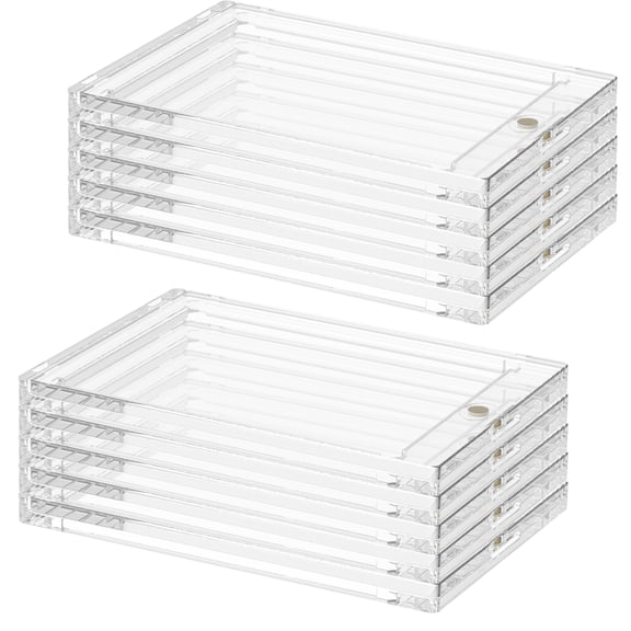 Toorise 10 Pcs Card Holder 130 Pt Card Case Card Holder Clear Card Protector Waterproof Sports Card Holder for Trading Cards