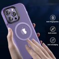 thumbnail image 5 of Magnetic Case for iPhone 14 Pro Max Phone Case Compatible with MagSafe Shockproof Protection Slim Translucent Matte Cover for iPhone 14 Pro Max 6.7" - Purple, 5 of 7