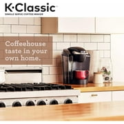 Keurig K-Classic Single Serve K-Cup Coffee Maker with 3 Brew Sizes & 48oz Removable Reservoir (Black)
