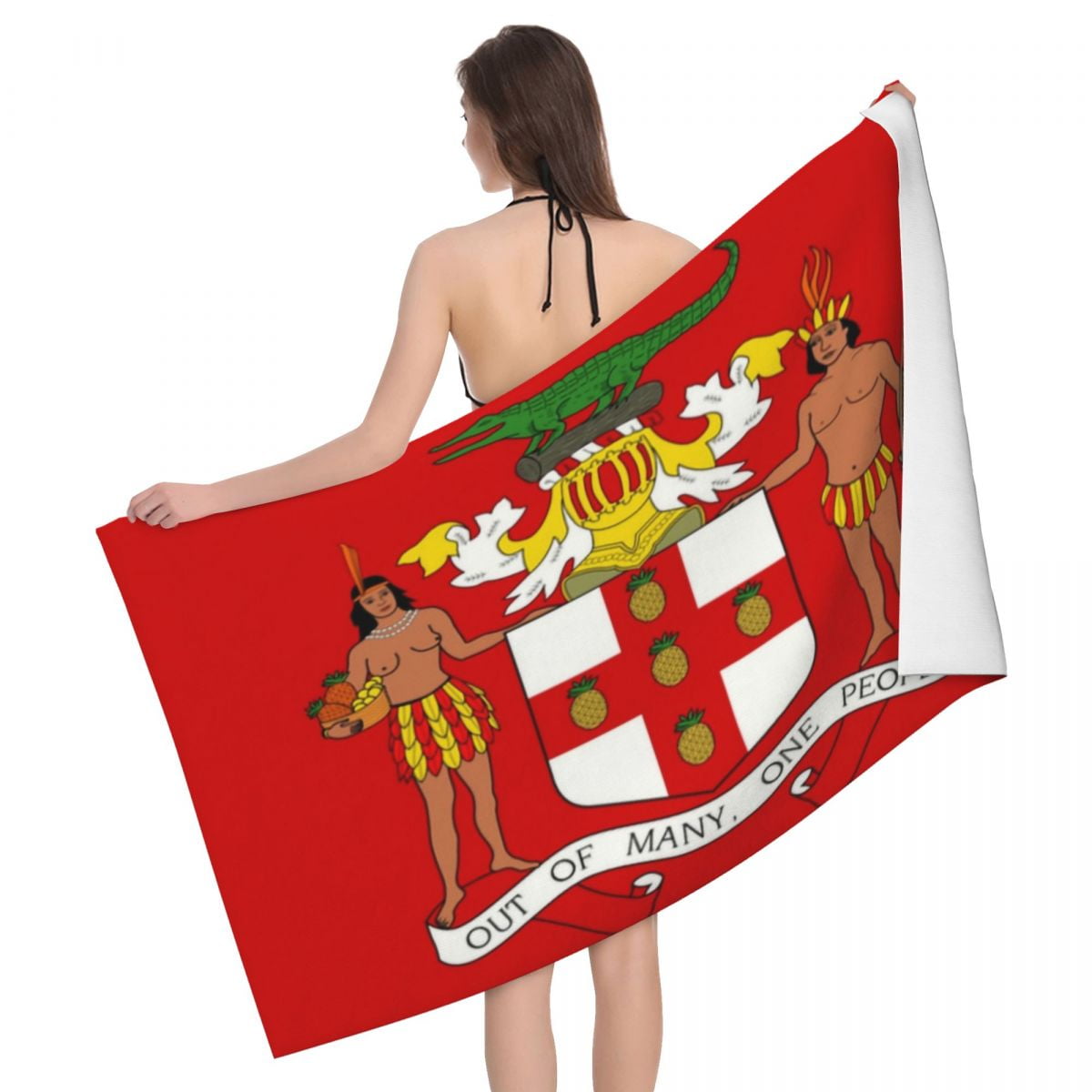 Rasta Flag Lion Of Judah Beach Towel Quick Drying Jamaica Rastafarian