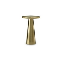 Signature Design by Ashley Dallenburg Accent Table - Gold Finish Cast Aluminum, Contemporary Glam Style