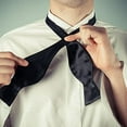 thumbnail image 3 of Pajaritas sólidas para hombre Esmoquin y pajaritas de boda Poliéster Seda Color sólido Calabaza Atada a mano Traje de negocios Pajarita, 3 of 8