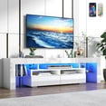 thumbnail image 2 of Blotout 71in LED TV Stand for 75/80 inch TV, High Gloss TV Entertainment Center with 2 Large Storage Drawer, APP RGB Light, Modern TV Stands for Living Room, 2 of 6