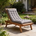 thumbnail image 4 of Cojín para mecedora con respaldo alto | Almohadilla de asiento gruesa para sillón reclinable y silla plegable | Correas de sujeción seguras para mayor estabilidad, 4 of 6