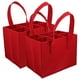 thumbnail image 1 of unbranded 2Ud Bolsa Tote Roja Para Con Separadores Flexibles Para Vino Cerveza Y Bebidas Con Asa, 1 of 6