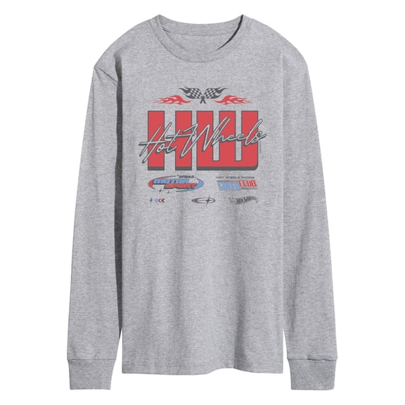Hot Wheels - HW Badges Men's Long Sleeve Graphic T-Shirt
