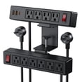thumbnail image 1 of Abrazadera de escritorio Power Strip VILONG 13 en 1 con enchufes de 10 AC y USB, 1 of 7