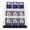 Black, variant on 6 Tiers Tabletop Book Rack, Magazine Rack, Foldable Book Display Stand, Countertop Information Rack Storage (White)