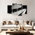 thumbnail image 2 of Elephant Stock Piano Keys Wall Art - Horizontal Multi Panel Canvas - Living Room Wall Decor - Music Multi Panel - Black And Gray Decor - 75" x 48", 2 of 8