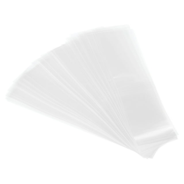 Unique Bargains Bandes de Rétraction Perforées en PVC 145x35mm 3.5 à 3.58 Po Dia Transparentes Lot de 400