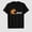 Black-26, variant on Women's Fall Pumpkin Daisy Floral Graphic T-Shirt, 100% Cotton Short Sleeve Shirt