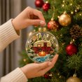 thumbnail image 7 of Clearance Christmas Story Ornament Glowing Ball Hanging, Light-up Sea Glass Decorations, Miniature Christmas Scene in Clear Acrylic Ball, Xmas Tree Ornament for Home, Holiday, 7 of 7