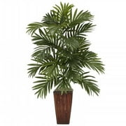 Palmier Areca avec Vase en Bambou Silk Plant