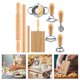 thumbnail image 2 of Gnocchi and Ravioli Making Tool Ravioli Stamp Set Handmade Pastas Set Rolling Pin Perfect for Family Baking Activities, 2 of 5