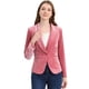 thumbnail image 1 of Abrigo De Oficina Para Mujer Chaqueta De Terciopelo Con Botones Y Cuello Chal Sólido Rosa S, 1 of 7
