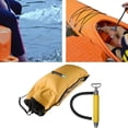 thumbnail image 4 of Bolsa flotante para remo, bomba de sentina para Kayak funcional con tira reflectante, bomba manual de sentina para remeros para embarcaciones pequeñas Amarillo, 4 of 8
