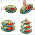 thumbnail image 4 of Seven Starred Ladybird Plastic Discs Iron Pillars Dessert Table Stand Holder 32cm Height Plates 21cm 24cm 27cm, 4 of 6