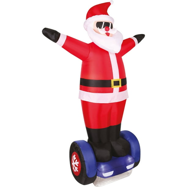 INFLATABLES CHRISTMAS 7' Hover Board Santa Airflowz